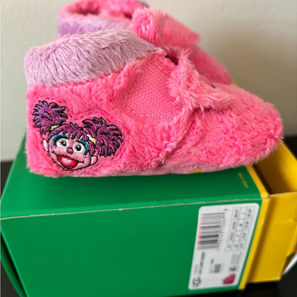 Pink infant Sesame Street Uggs